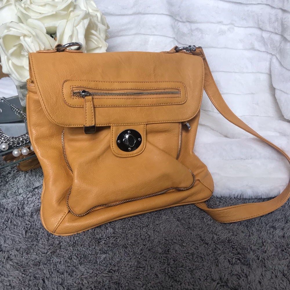 Mustard cross body bag